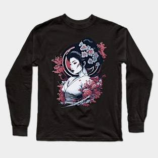 Stunning Geisha Long Sleeve T-Shirt